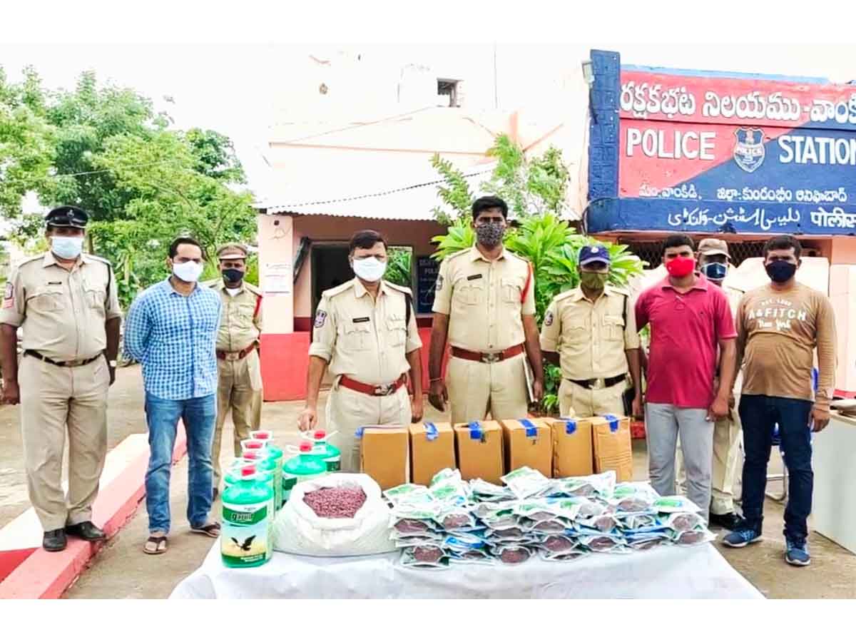 ఆసిఫాబాద్‌ జిల్లాలో నకిలీ విత్తనాల పట్టివేత