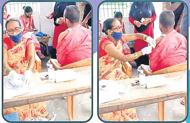 ఖాళీ సిరంజితో ఇంజెక్షన్‌!