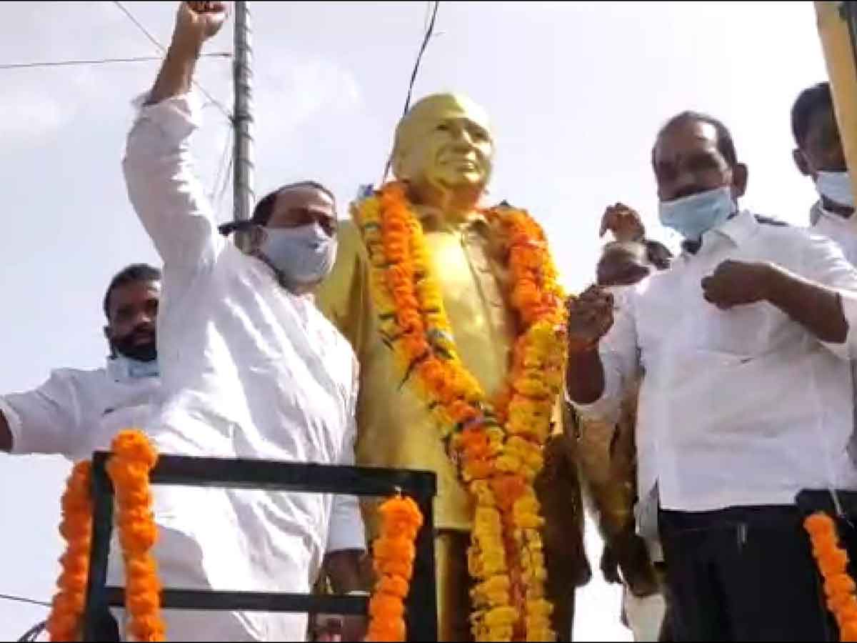 జయశంకర్ సార్‌కు నివాళులు అర్పించిన మంత్రి ఐకే రెడ్డి