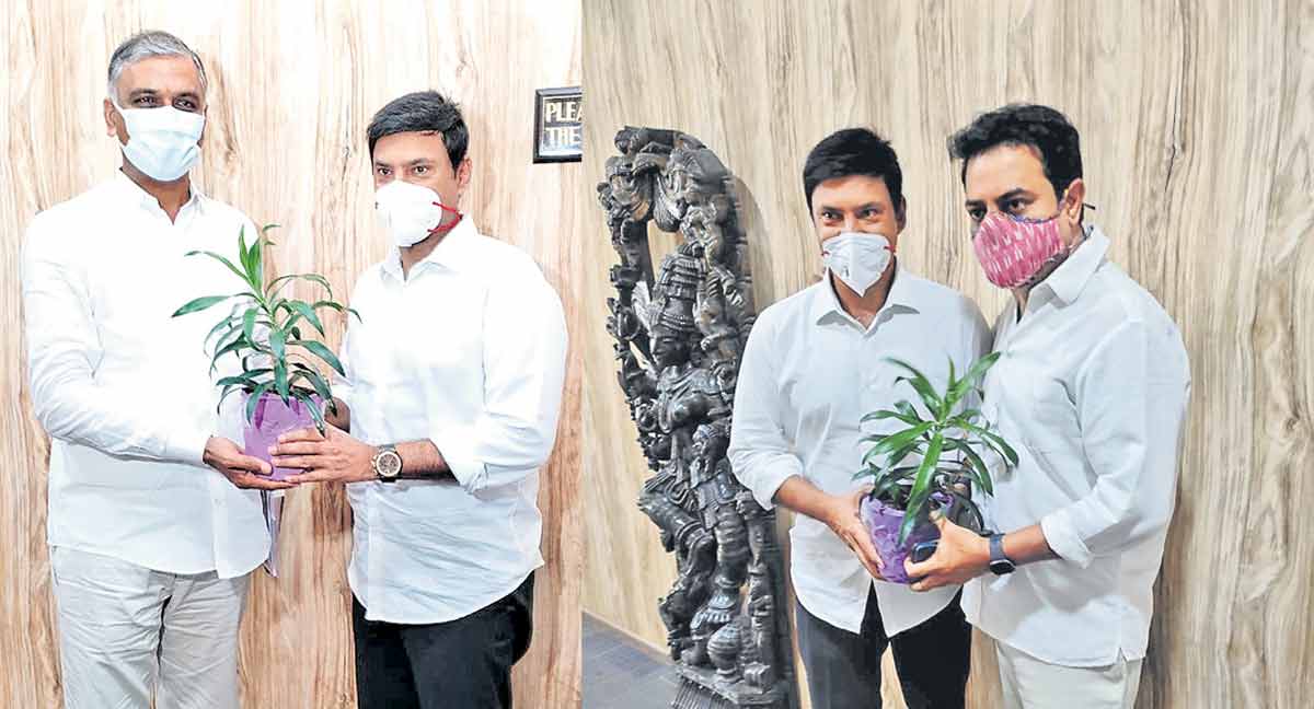 అమాత్యులను కలిసిన మర్రి రాజశేఖర్‌రెడ్డి