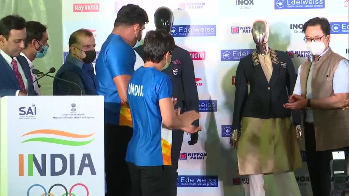 ఒలింపిక్ అథ్లెట్ల‌ జెర్సీల‌ను ఆవిష్క‌రించిన కేంద్ర క్రీడామంత్రి