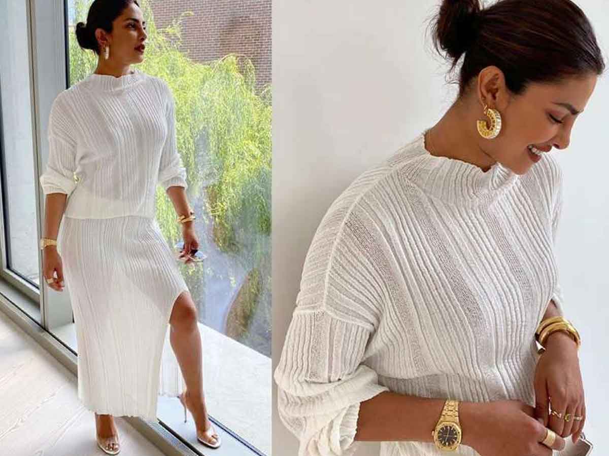 వైట్ డ్రెస్‌లో ఏంజెల్‌లా క‌నిపిస్తున్న ప్రియాంక చోప్రా