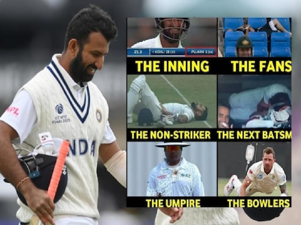 తొలి ప‌రుగు కోసం 36 బంతులు.. ట్విట‌ర్‌లో పుజారాపై పేలుతున్న జోకులు