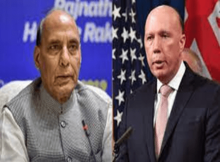 ఆస్ట్రేలియా రక్షణ మంత్రితో రాజ్‌నాథ్ సింగ్ చర్చలు