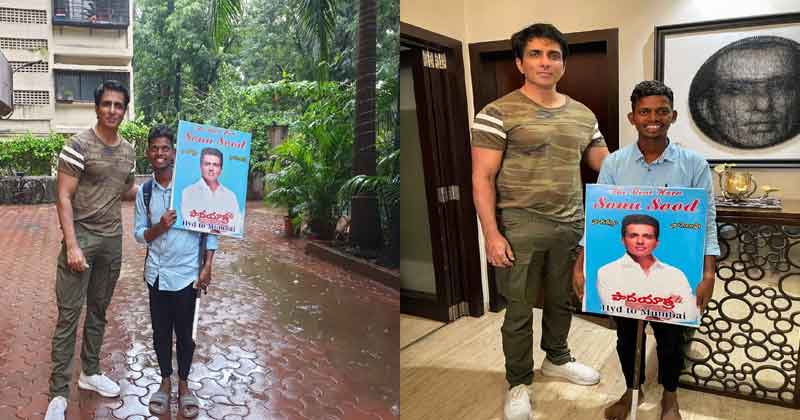 ఎట్ట‌కేల‌కు సోనూసూద్‌ని క‌లిసిన అభిమాని