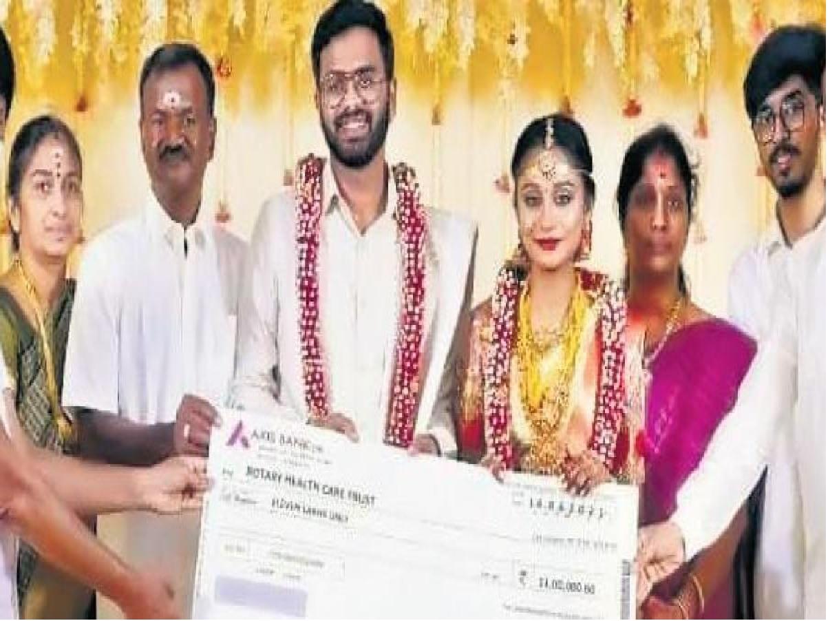 సింపుల్‌గా పెళ్లి.. మిగిలిన రూ.37లక్షలను కొవిడ్ స‌హాయ నిధికి విరాళంగా ఇచ్చిన జంట..