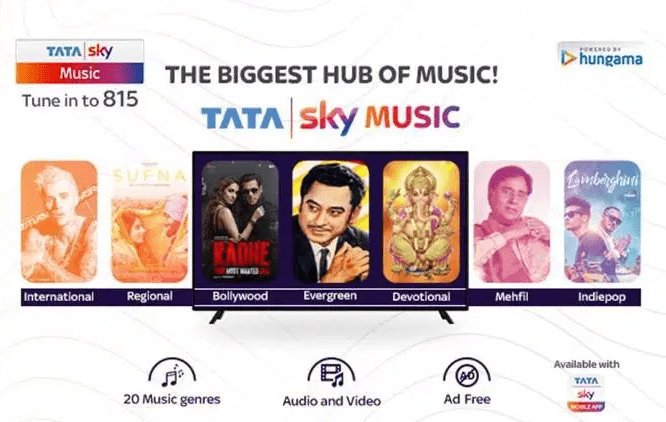 టాటా స్కై నుంచి సరికొత్త మ్యూజిక్ సర్వీసెస్…