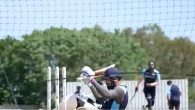 WTC Final:  నెట్స్‌లో చెమటోడ్చుతున్న టీమ్‌ఇండియా..వీడియో