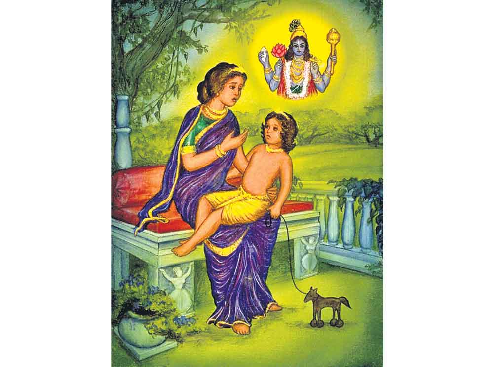 ధ్రువునికి తల్లి దీవెన!