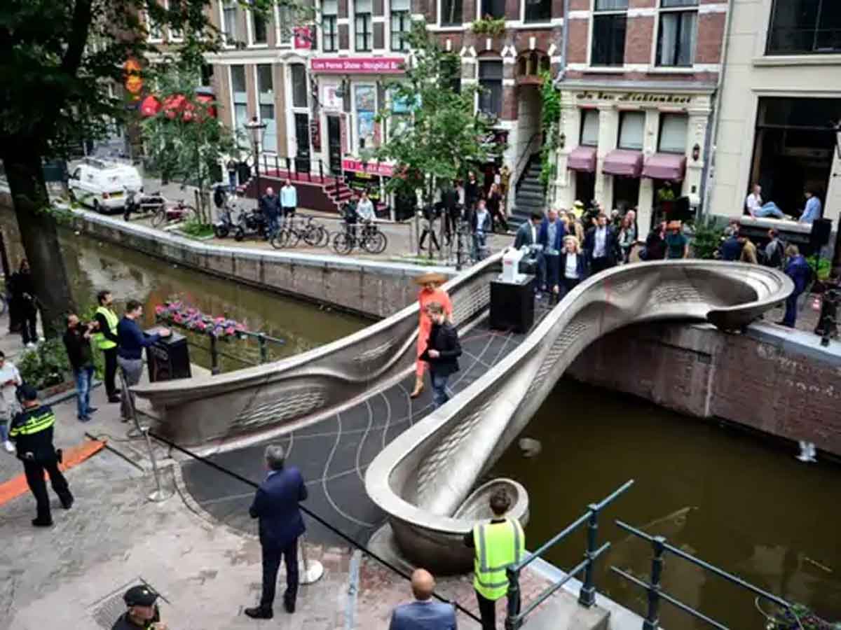 సిద్ధమైన 3 డీ ప్రింటెడ్‌ స్టీల్‌ బ్రిడ్జ్‌.. ఎక్కడో తెలుసా..?