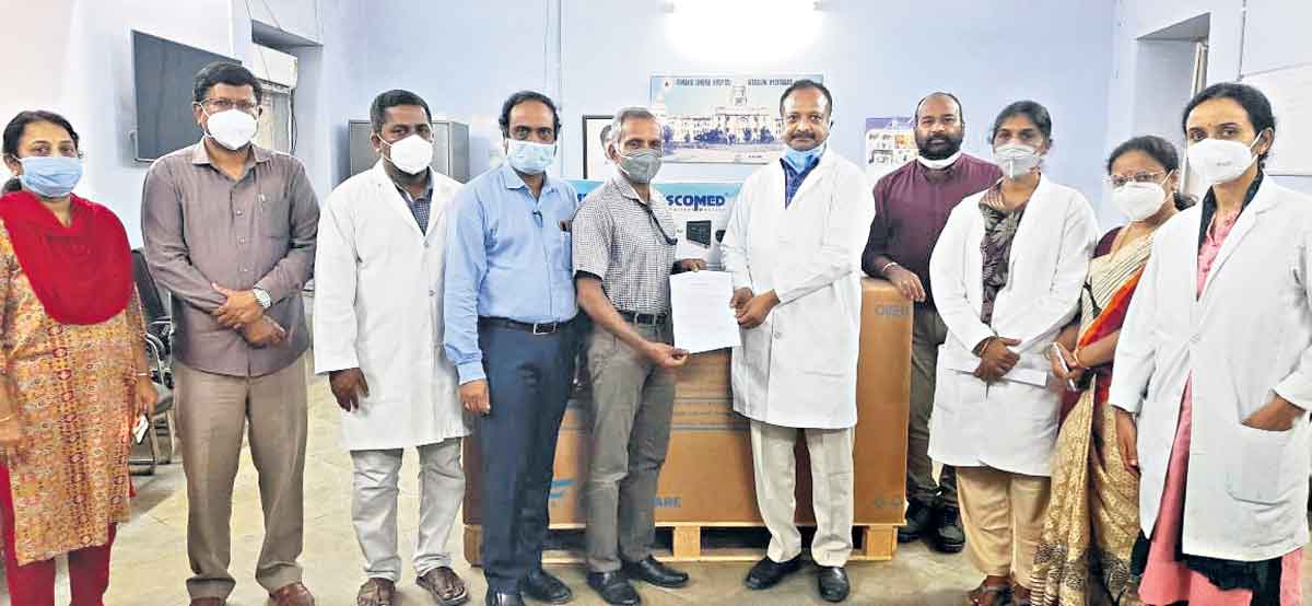 ఉస్మానియా దవాఖానకు గ్లాండ్‌ ఫార్మా చేయూత