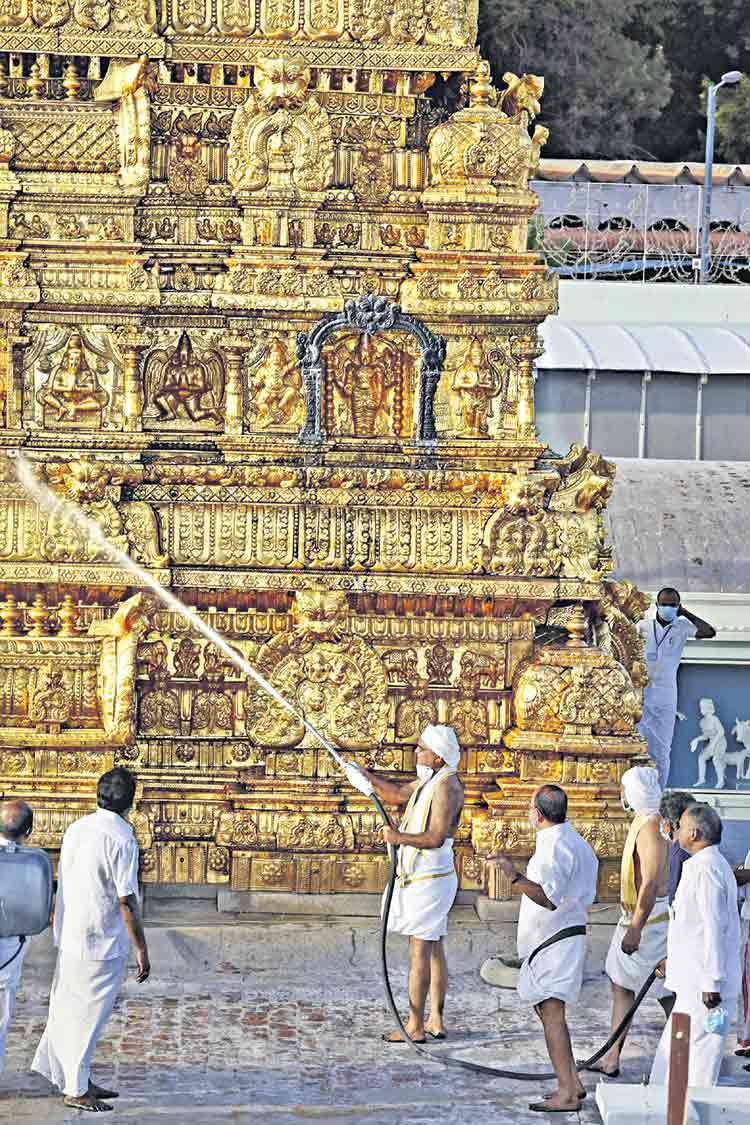 వైభవంగా కోయిల్‌ ఆళ్వార్‌ తిరుమంజనం