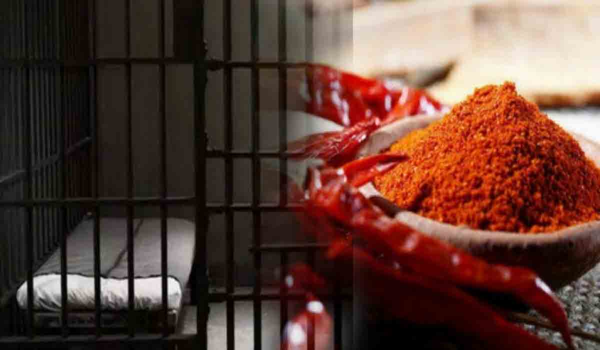 క‌ళ్ల‌ల్లో కారం కొట్టి ఖైదీలు పరార్