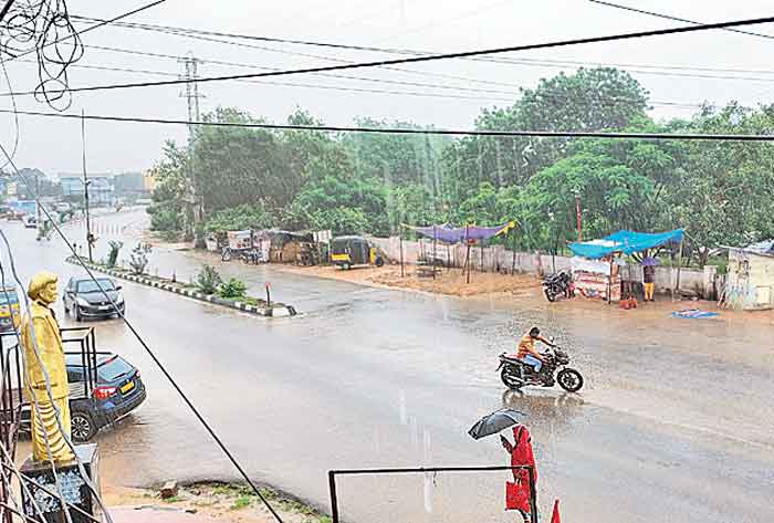 ఎడతెరిపి లేకుండా ముసురు..