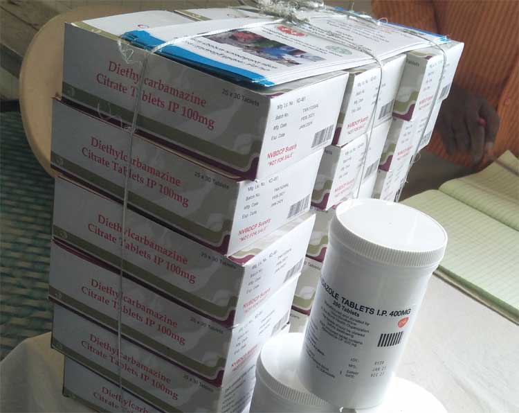 పైలేరియా, నులిపురుగులకు చెక్‌