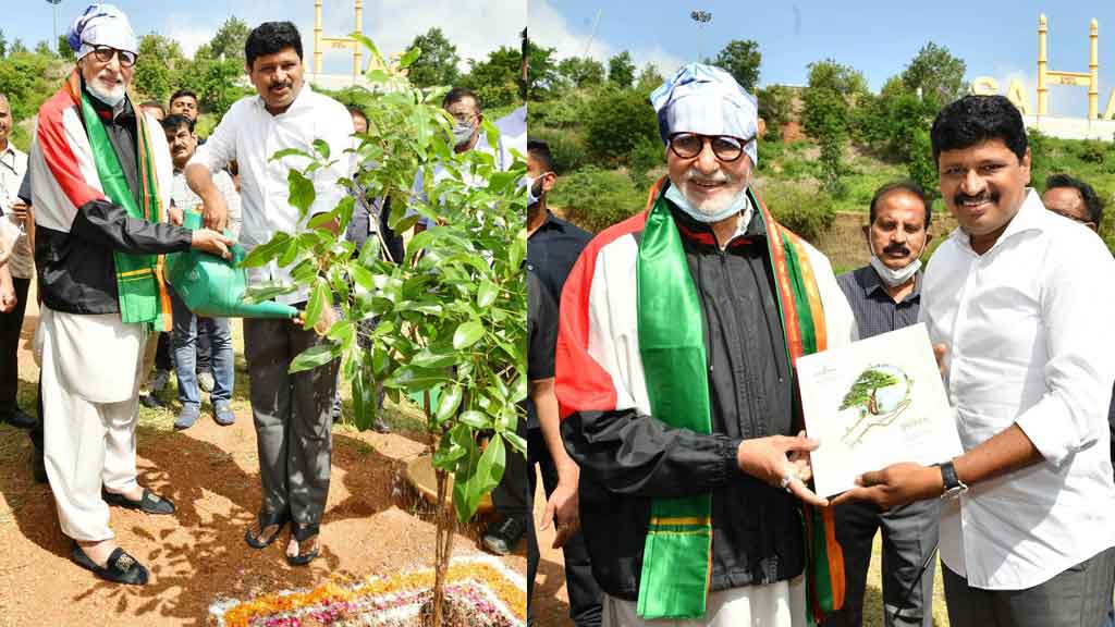 గ్రీన్ ఇండియా ఛాలెంజ్ లో అమితాబ్ బ‌చ్చ‌న్..వీడియో