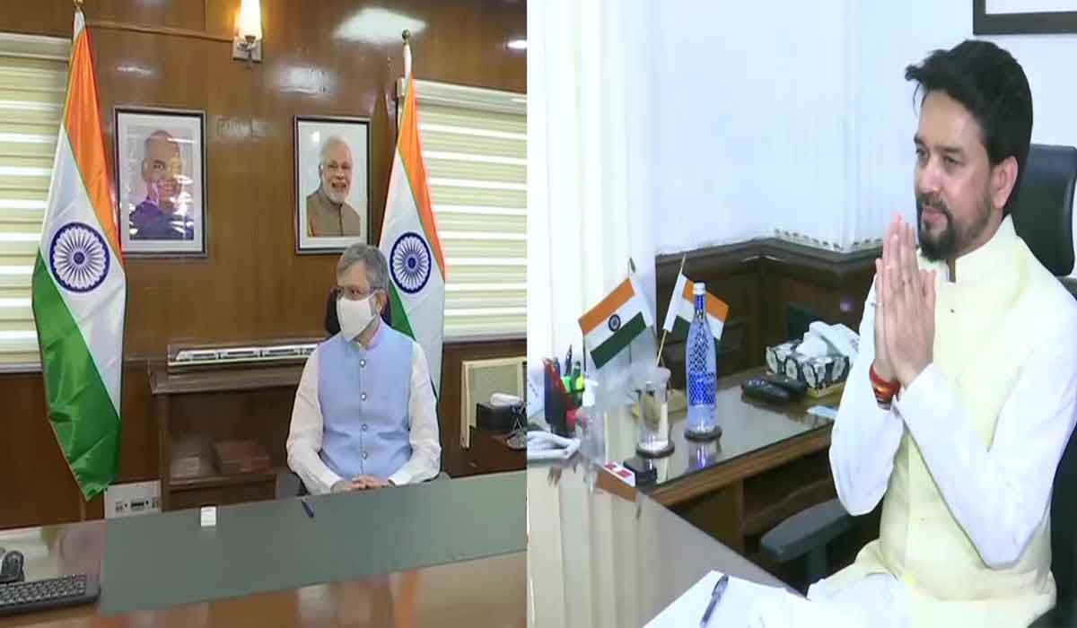 రైల్వే మంత్రిగా అశ్విని వైష్ణ‌వ్‌.. స‌మాచార‌శాఖ‌ మంత్రిగా అనురాగ్ బాధ్య‌త‌ల స్వీక‌ర‌ణ‌