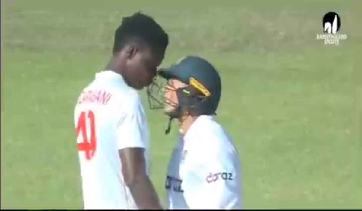 పిచ్‌పై డ్యాన్స్ చేసిన బంగ్లా బ్యాట్స్‌మ‌న్‌.. జింబాబ్వే బౌల‌ర్‌తో ఫైట్‌.. వీడియో