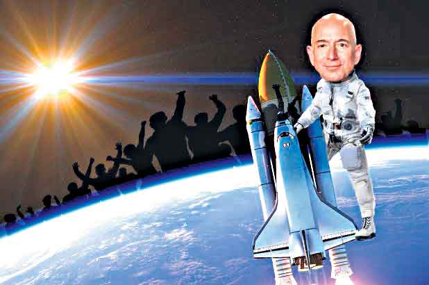 బెజోస్‌ స్పేస్‌ టూర్‌ నేడే