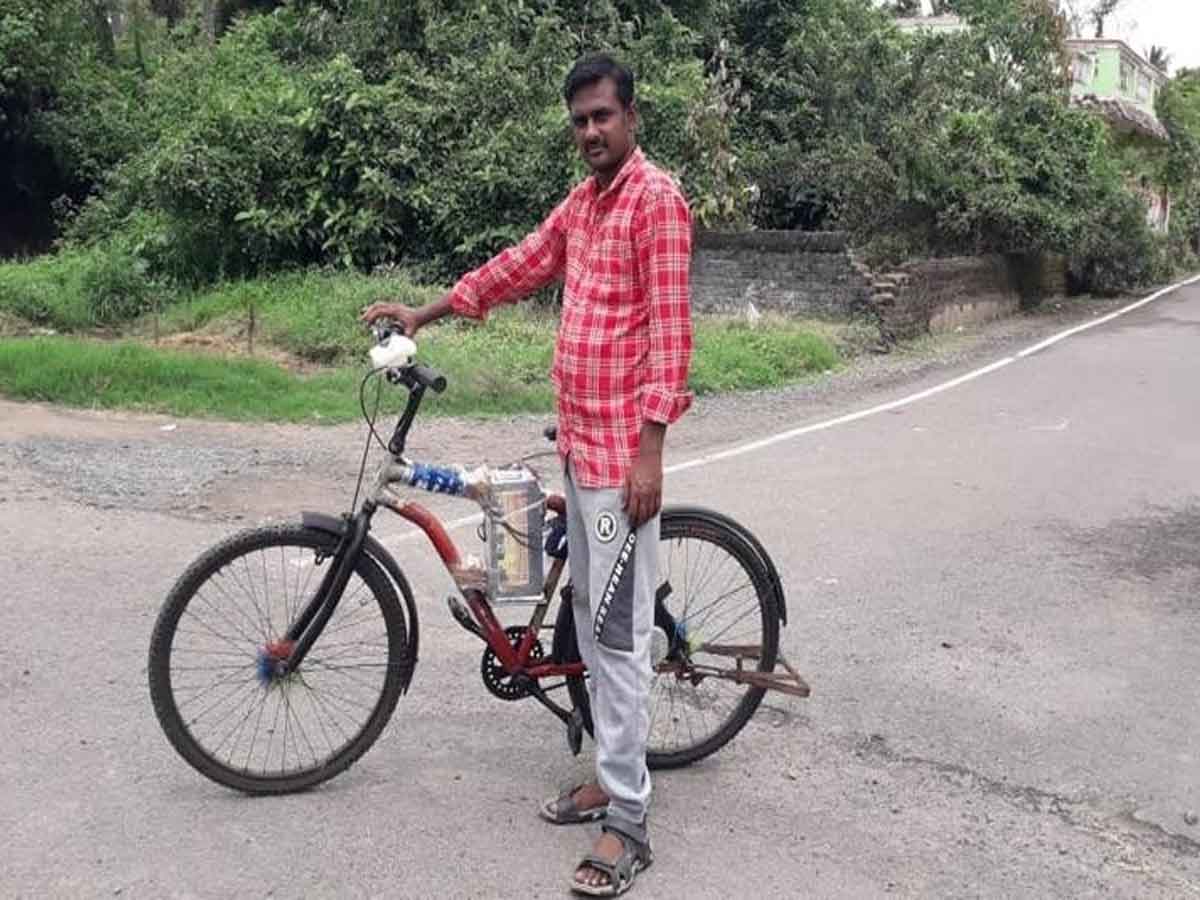 కేవలం రూ.20వేలతో ఎలక్ట్రిక్ బైక్ రూపొందించాడు…