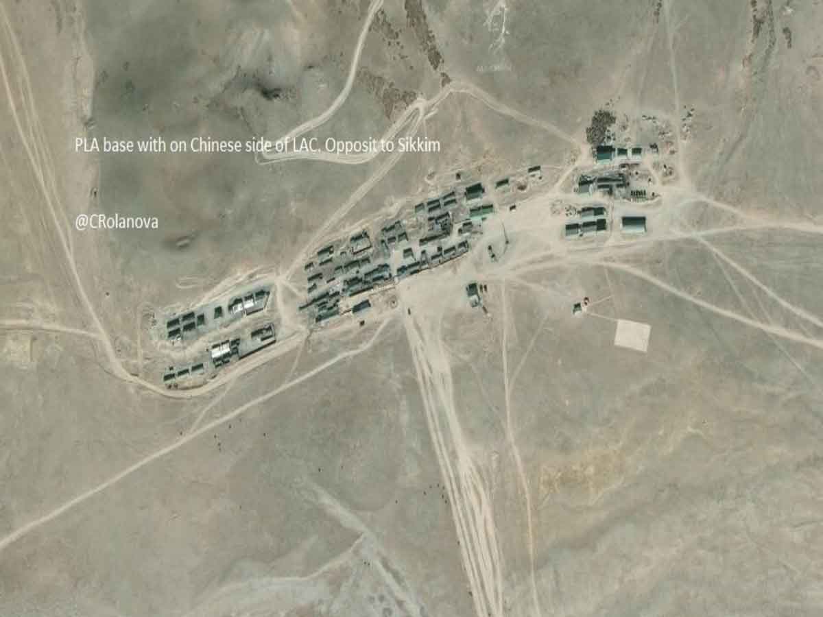 తూర్పు లడఖ్‌, నాకు లా సమీపంలో చైనా కాంక్రీట్‌ శిబిరాలు