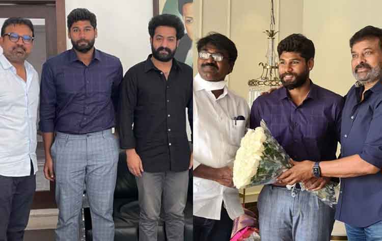 చిరంజీవి, ఎన్టీఆర్ను కలిసిన మంత్రి తనయుడు..ఏంటి మ్యాటర్..?