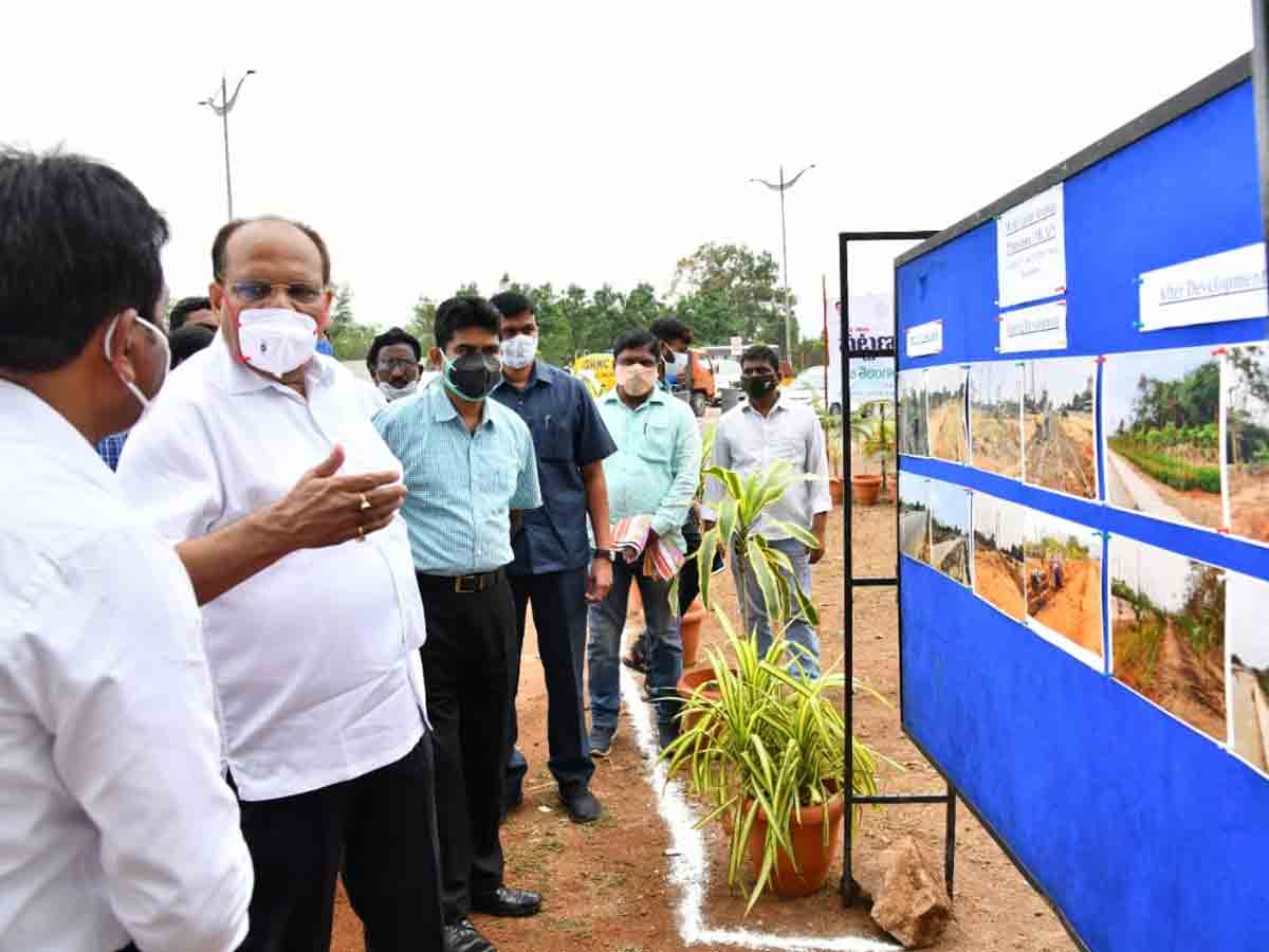 ఆరంఘ‌ర్ నుంచి శంషాబాద్ వ‌ర‌కు విస్తృత ప్లాంటేష‌న్‌