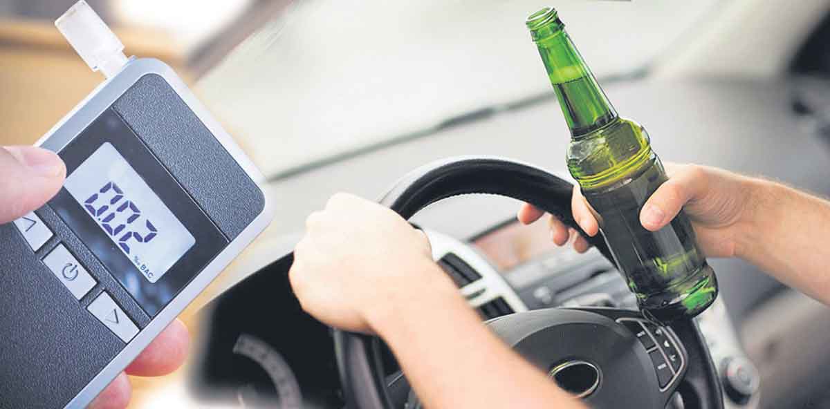 డ్రంక్‌ అండ్‌ డ్రైవ్‌లో పట్టుబడిన మహిళ