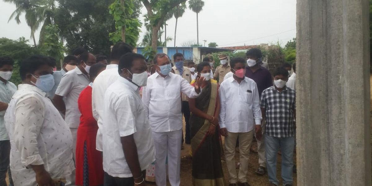 పట్టణ ప్రగతి పనులను పరిశీలించిన ఎమ్మెల్యే గండ్ర