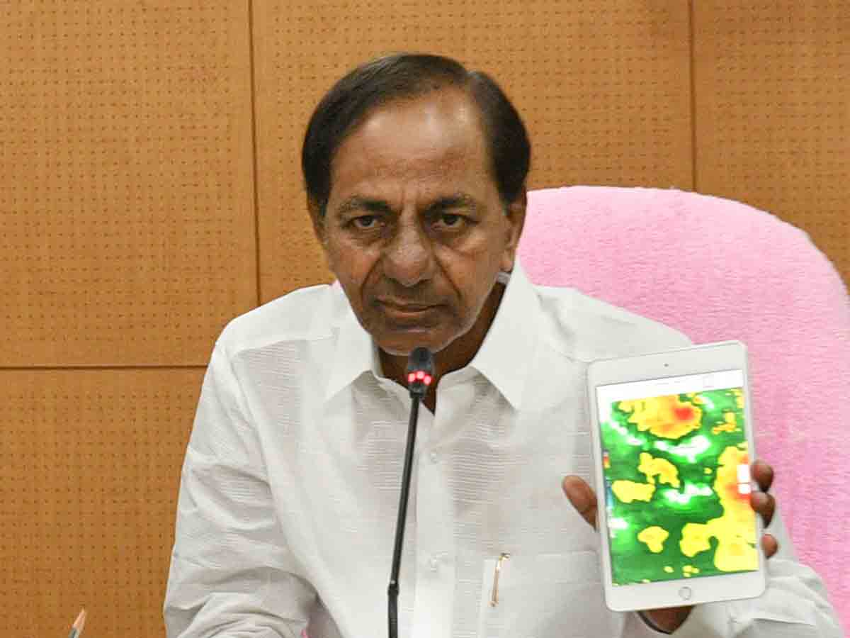 భారీ వ‌ర్షాలపై సీఎం కేసీఆర్ స‌మీక్ష‌