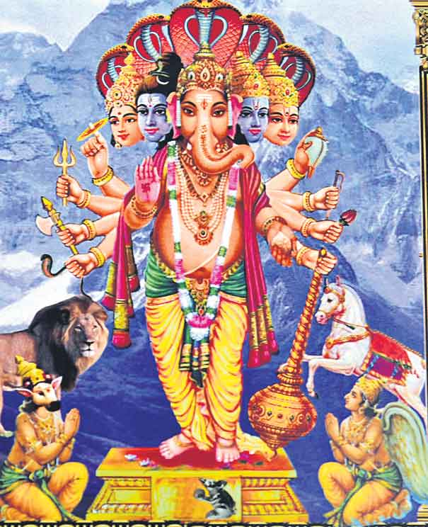 పంచముఖ రుద్రుడిగా ఖైరతాబాద్‌ మహాగణపతి