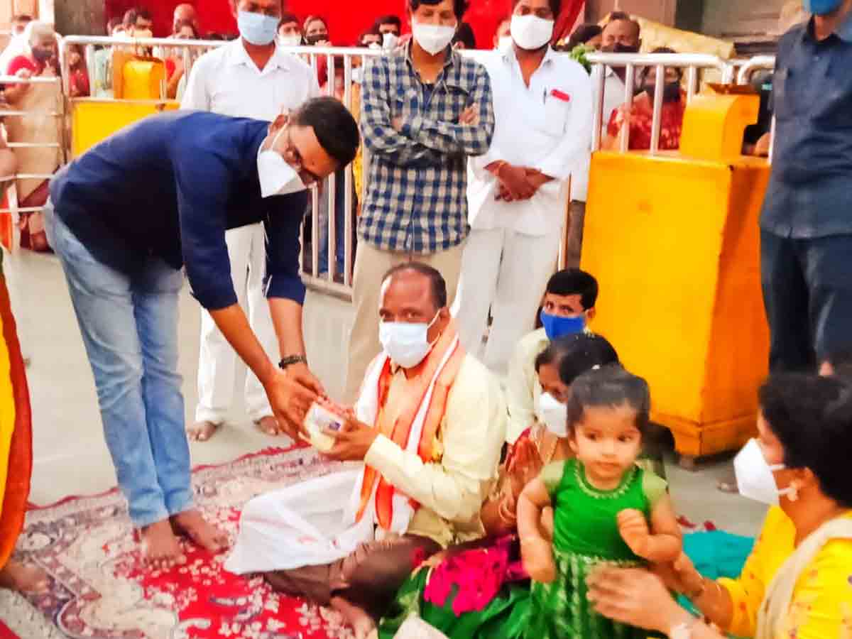 యాదాద్రిలో కోలేటి దామోదర్‌ పూజలు