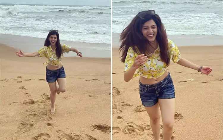 పెళ్లి క్యాన్సిల్..బీచ్‌లో మెహరీన్ ఎంజాయ్