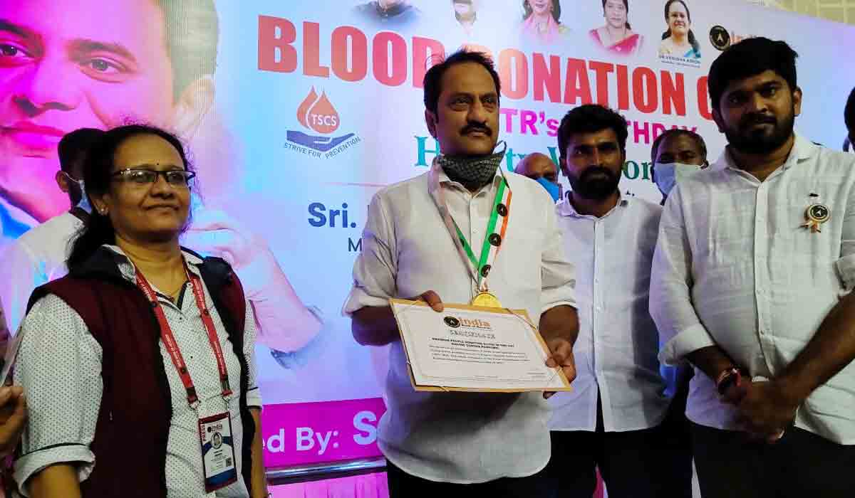 ఒక్కరోజులో 2425 మంది రక్తదానం.. ఇండియా బుక్ ఆఫ్ రికార్డ్స్‌లో చోటు