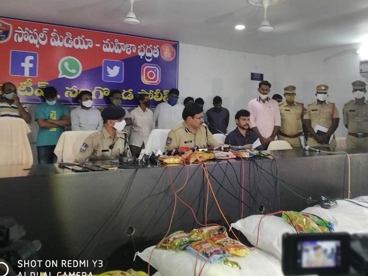 గుట్కా రాకెట్‌ ముఠాను అరెస్ట్‌ చేసిన నల్లగొండ పోలీసులు