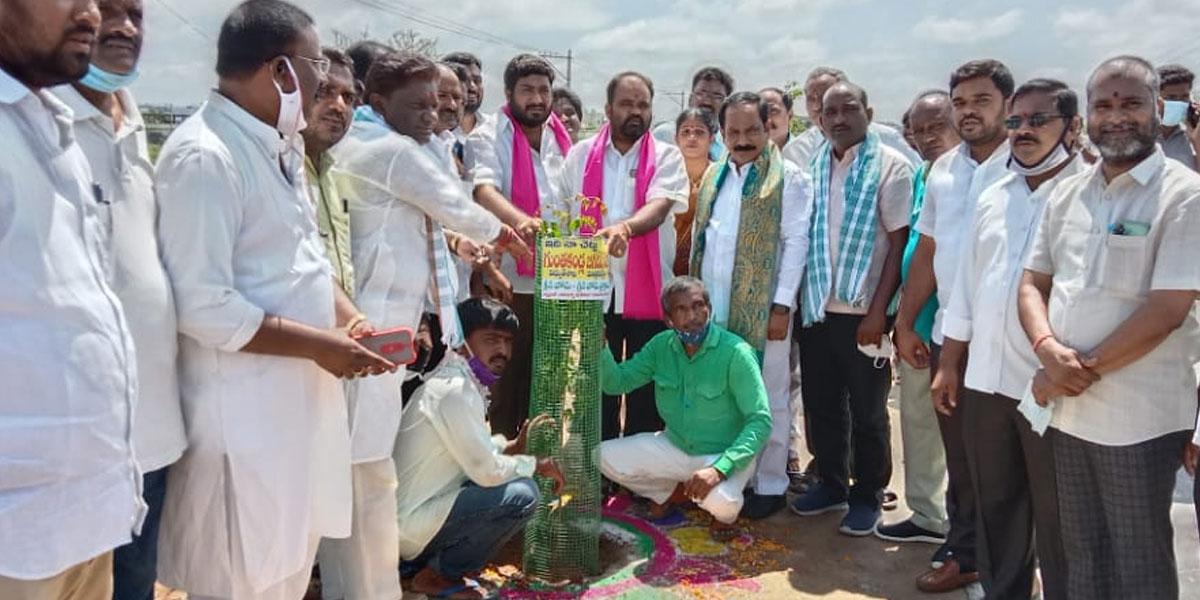 మొక్కలు నాటిన ఎమ్మెల్యే భూపాల్‌రెడ్డి