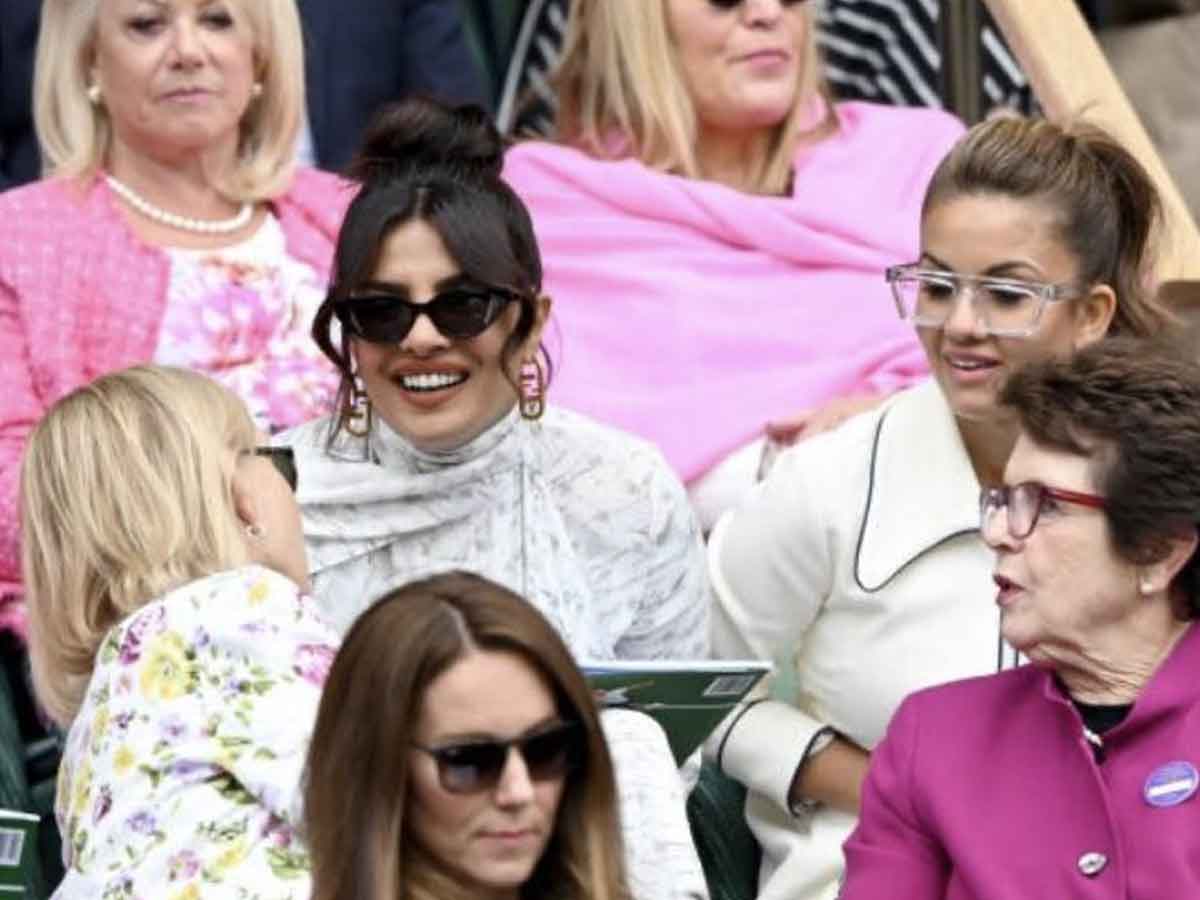 వింబుల్డ‌న్ మ్యాచ్‌లో సంద‌డి చేసిన ప్రియాంక చోప్రా