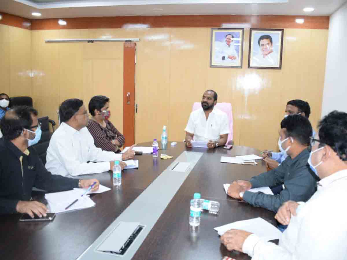 రామ‌ప్ప దేవాల‌యం స‌మ‌గ్ర నివేదిక‌పై మంత్రి శ్రీ‌నివాస్ గౌడ్ స‌మీక్ష‌