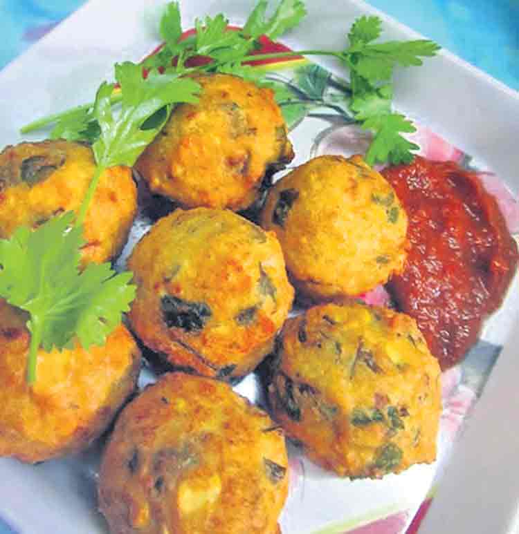 తోటకూర ఎగ్‌ బోండా