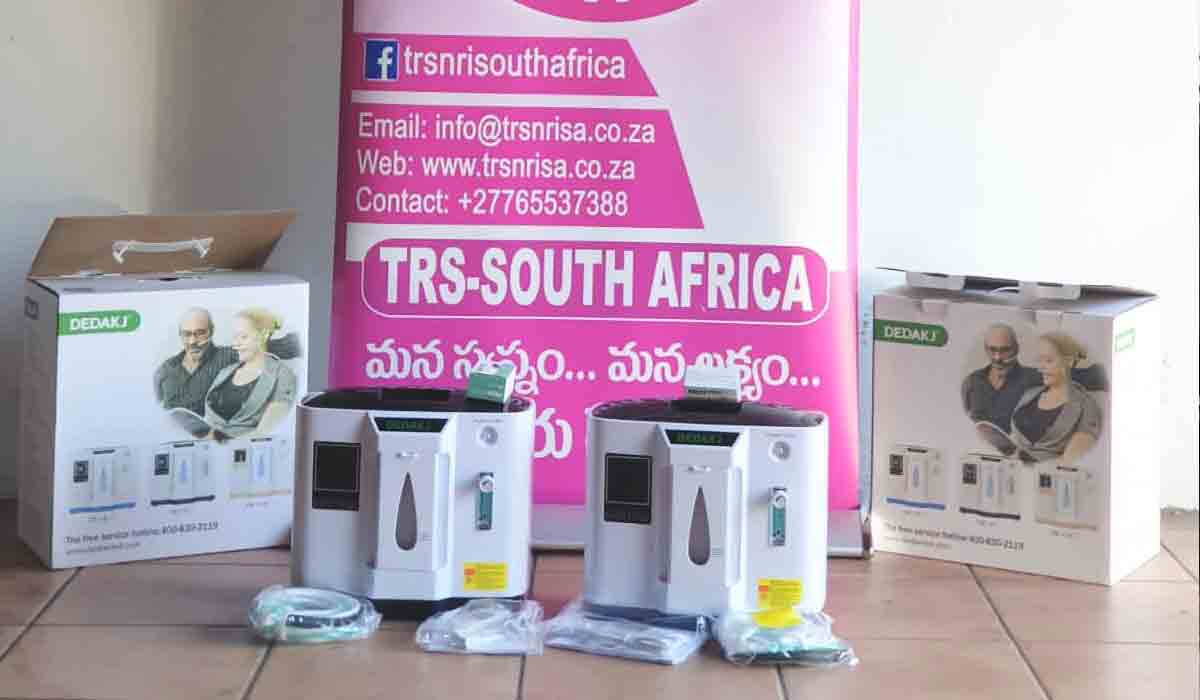 టీఆర్ఎస్ ఎన్నారై సౌతాఫ్రికా ఆధ్వ‌ర్యంలో ఉచిత‌ ఆక్సిజ‌న్ కాన్స‌ట్రేట‌ర్స్ సేవ‌లు