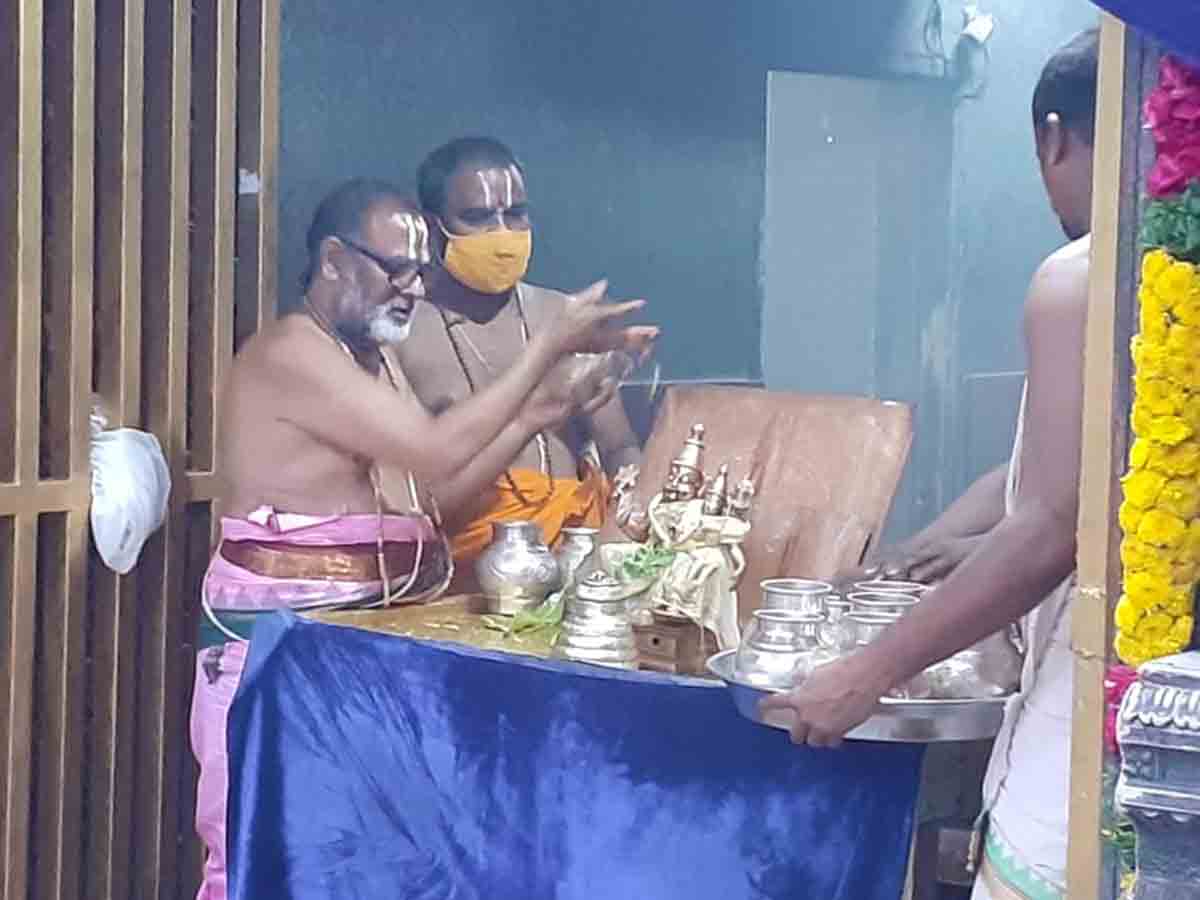 యాదాద్రిలో వైభవంగా స్వాతి నక్షత్ర పూజలు