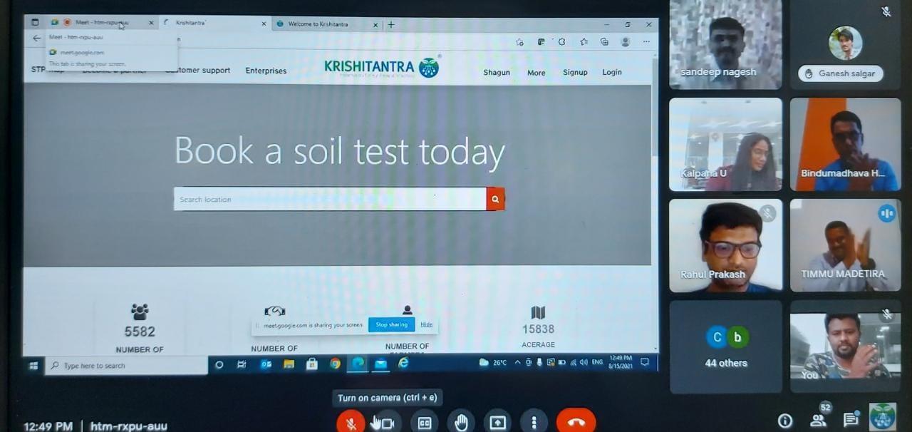 కృషితంత్ర వ్యవసాయ రంగంలో సామాజిక ప్రభావిత‌ సంస్ధ – నాబార్డ్ సీజీఎం నీరజ్‌కుమార్‌