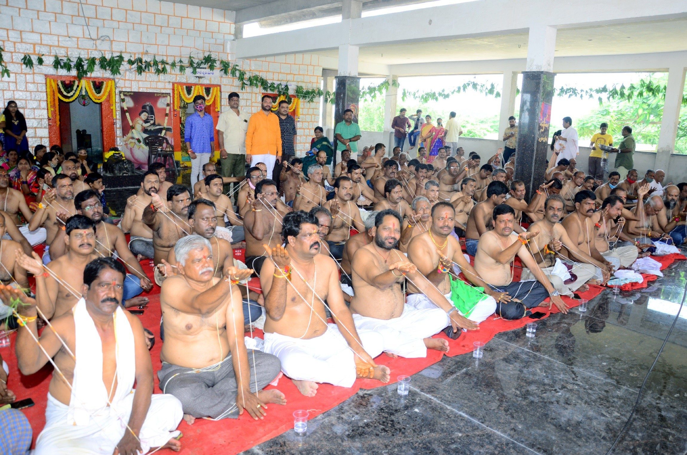 ఆమనగల్లు మార్కండేయ దేవాలయంలో నూలు పూర్ణిమ వేడుకలు