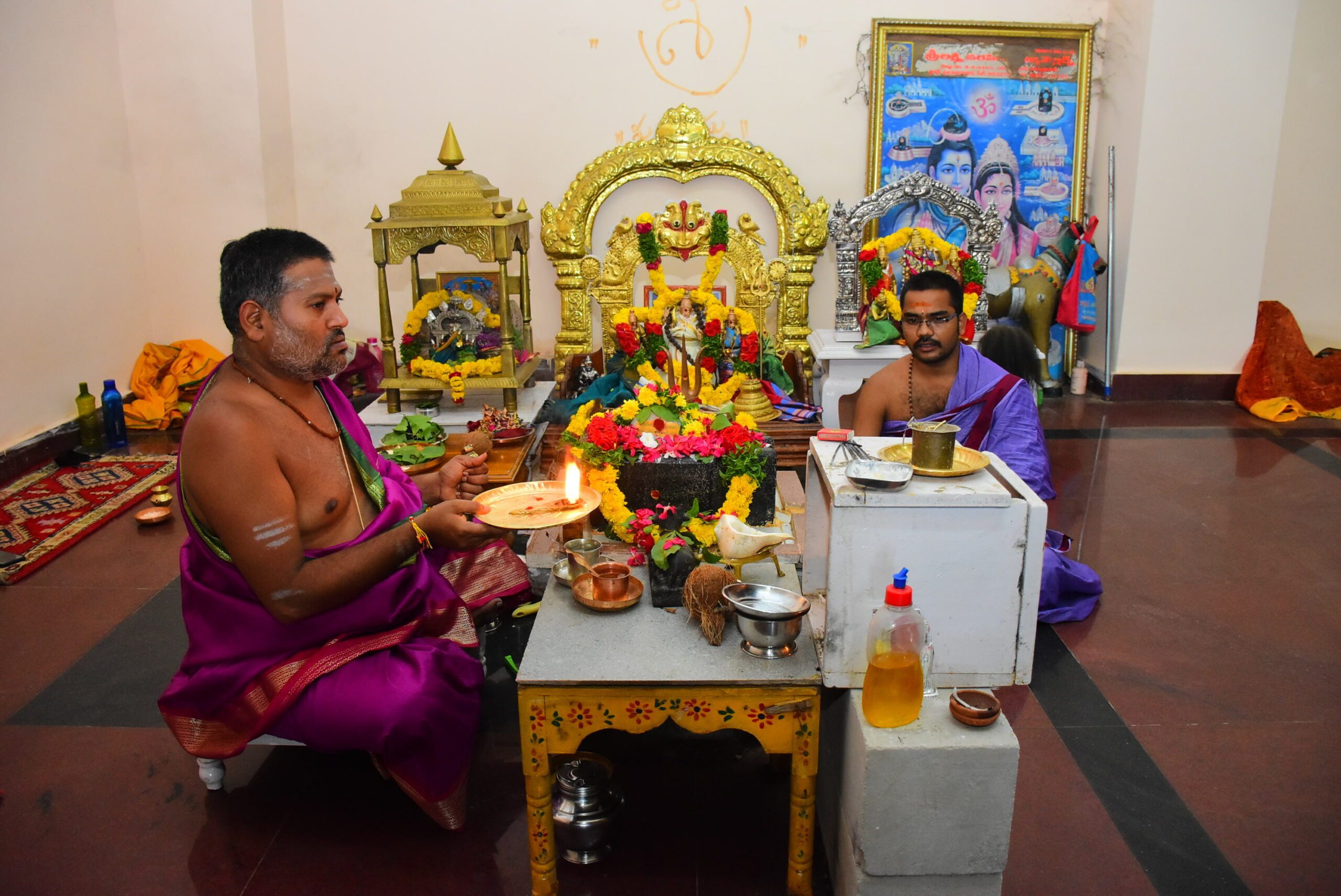 యాదాద్రి: వైభవంగా పరమశివుడికి రుద్రాభిషేకం