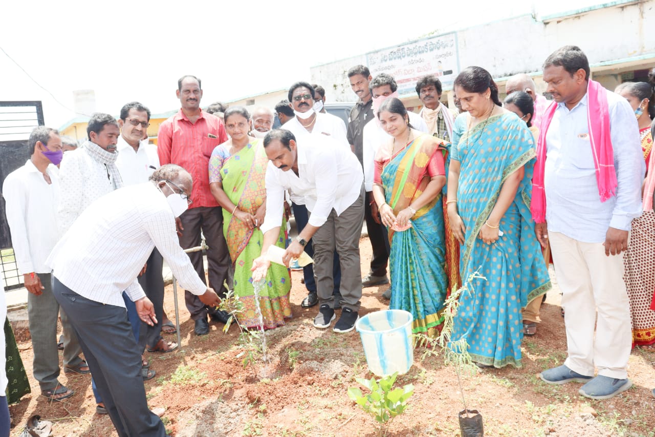 ప్రకృతి వనంతో పల్లెల్లో పచ్చదనం: ఎమ్మెల్యే బొల్లం మల్లయ్యయాదవ్