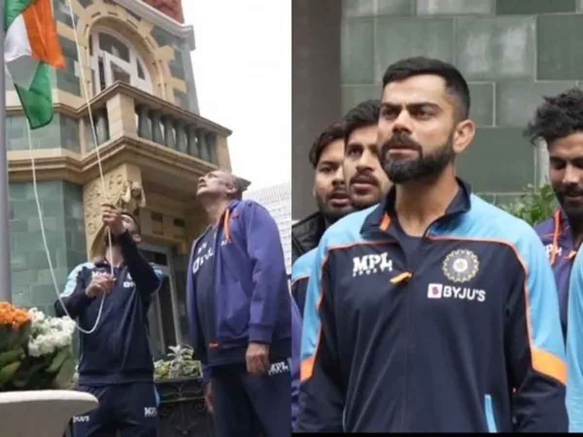 Cricketers Flag hoisting : లండన్‌లో క్రికెటర్ల జెండా పండుగ