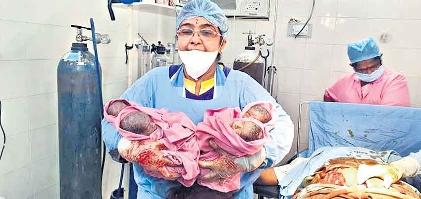 కవల అక్కాచెల్లెళ్లకు కవలలు