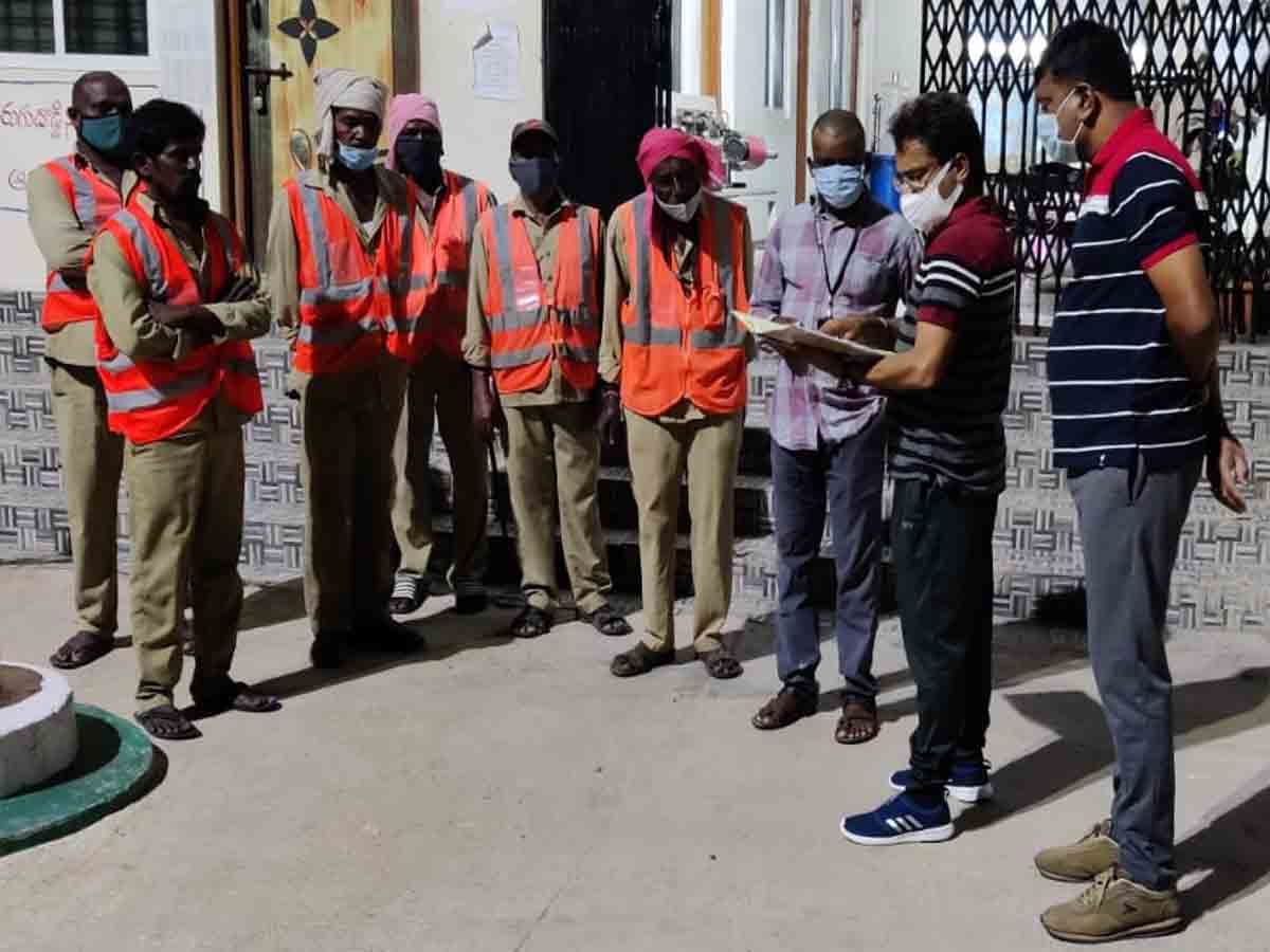 పారిశుధ్య పనులు పరిశీలించిన దుండిగల్ మున్సిపల్ కమిషనర్..