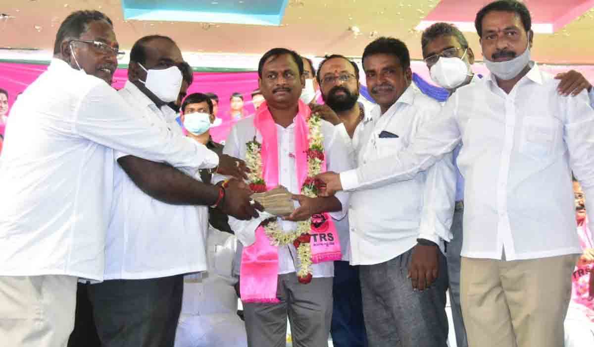 Huzurabad | గెల్లు శ్రీనుకు మ‌ద్ద‌తు తెలుపుతూ గంగ‌పుత్రుల ఆశీర్వాద స‌భ‌