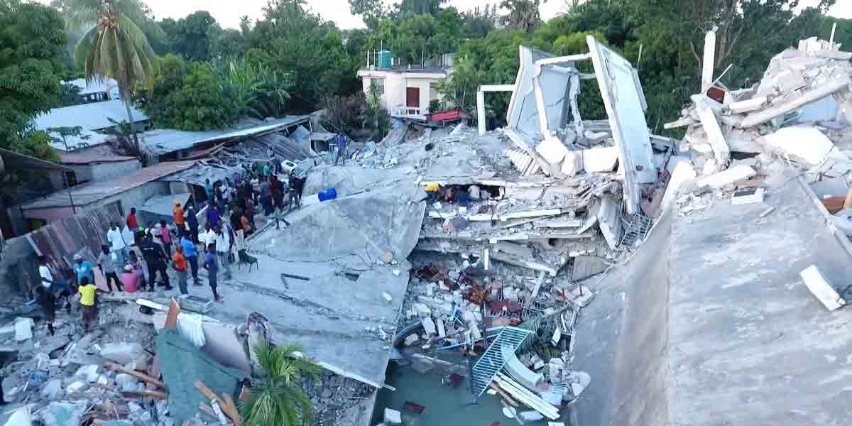 Haiti earthquake : హైతీ భూకంపం.. 1,300కు పెరిగిన మృతులు